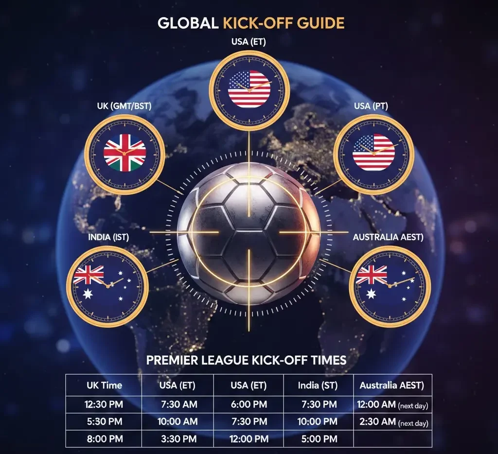 Kick-Off Times and Global Time Zones