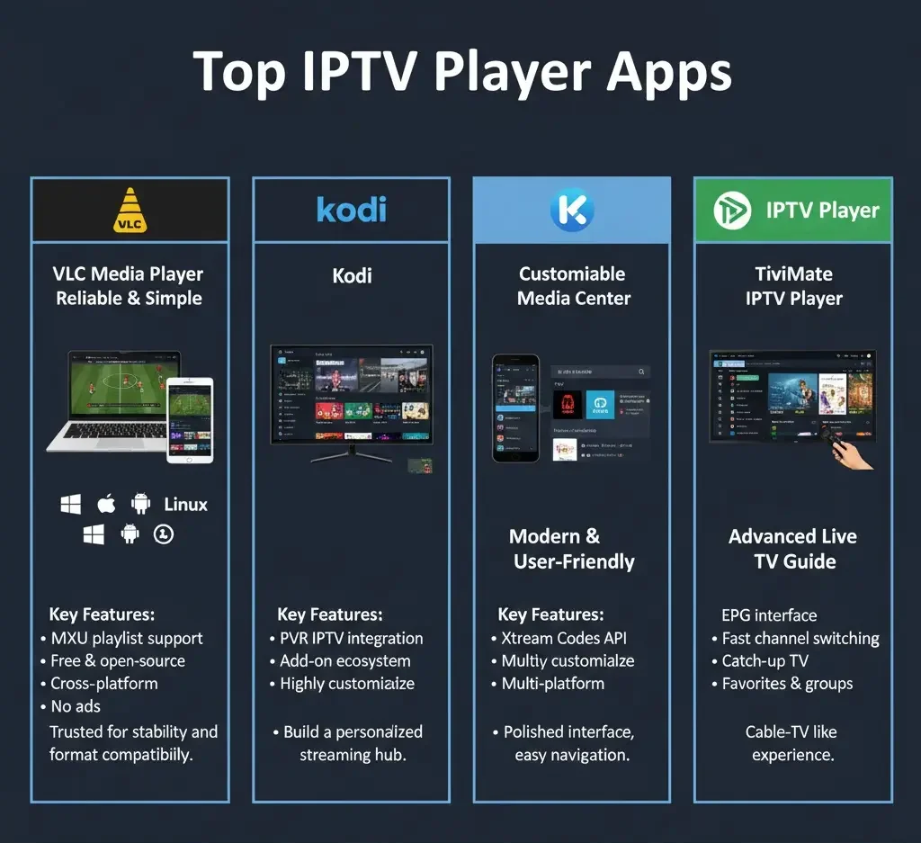 Best Free IPTV Apps 2026 for Firestick, Android & PC