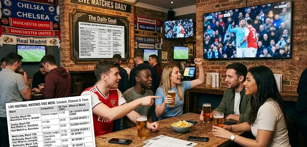 Live Football Matches This Week: Schedule, Channels & Times