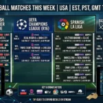 Live Football Matches This Week USA | EST PST GMT Guide