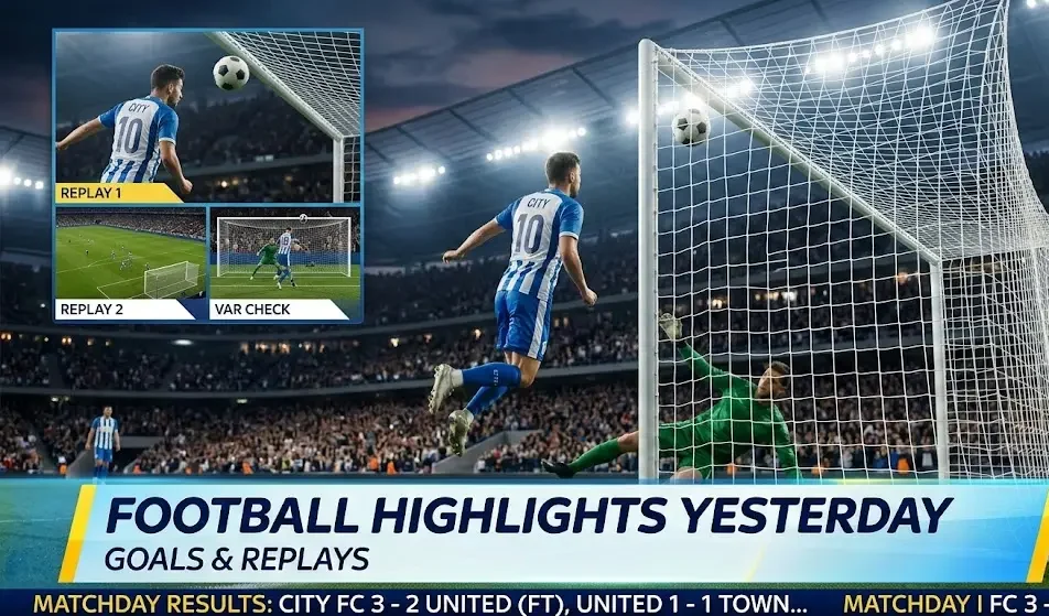 Football Highlights Yesterday: Goals & Replays
